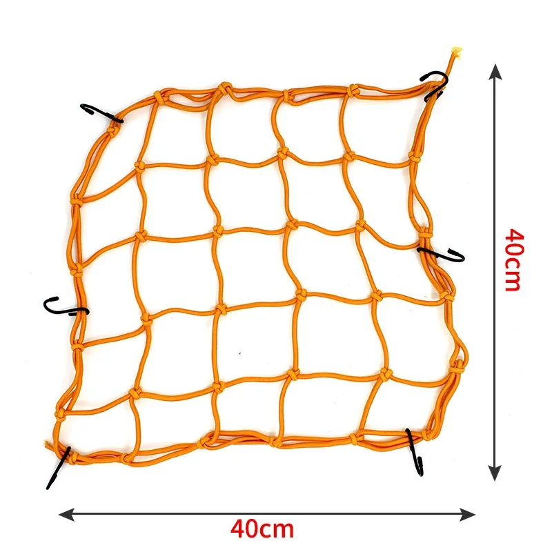 Rete per bagagli per moto Rete per casco Rete per bagagli per serbatoio carburante con ganci Accessori per moto per riporre l'informazione della moto: giallo