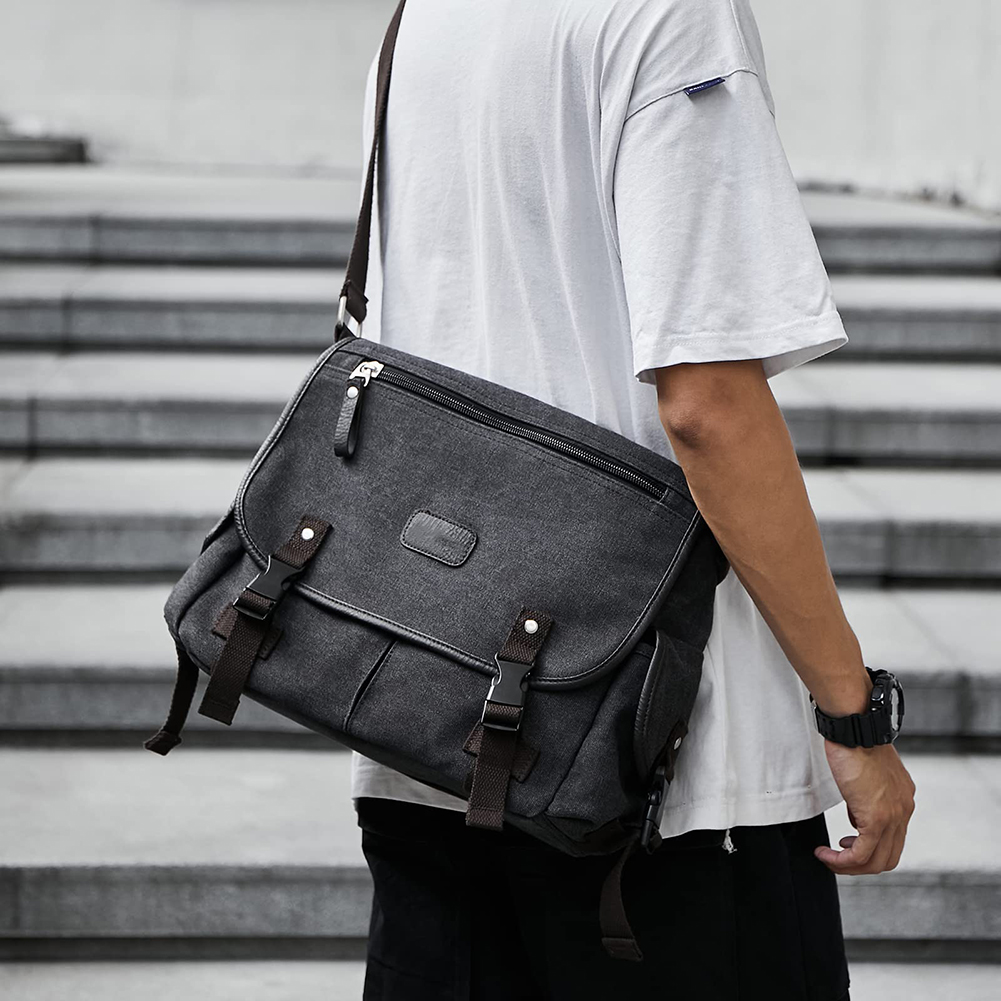 Klassieke Mannen Schoudertas Mannen Canvas Messenger Bag Outdoor Vakantiereizen Multi Pockets Satchel Handtassen Mannen tas