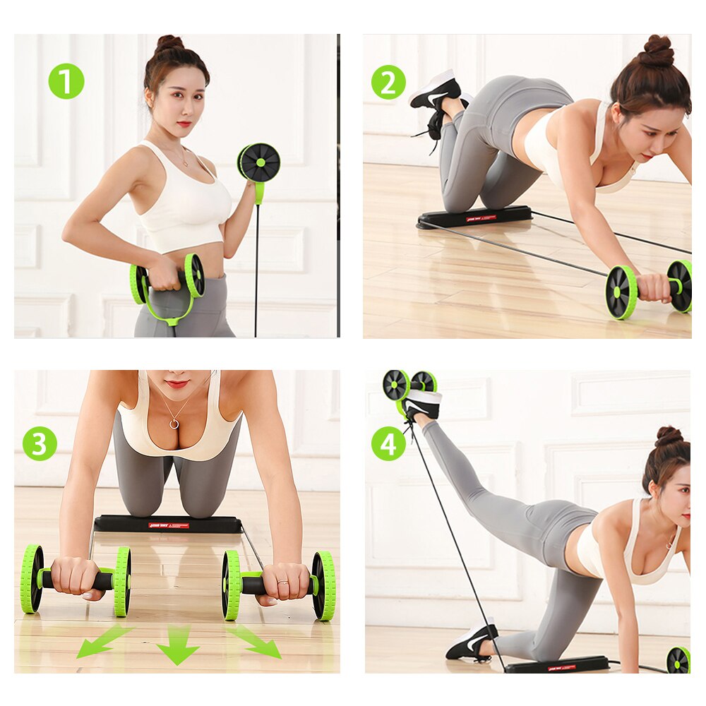 Abs Rueda Equipment Ab Wheel Roller Abdominalgym equipment For Home Workout Exercise Machine Abs Rueda Abdominales Fitness