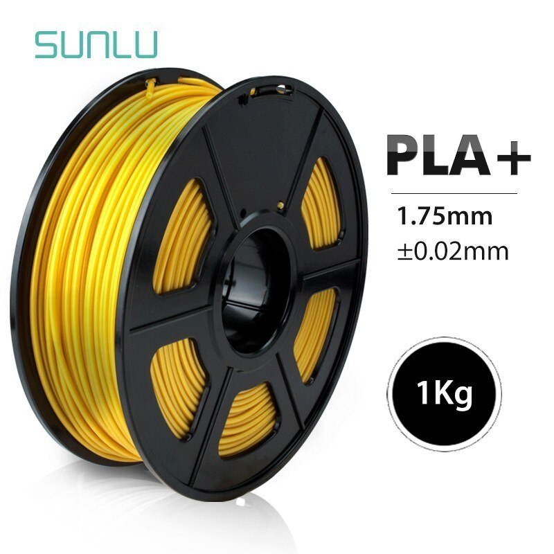 3D Printer Gloeidraad 1.75 Mm Pla + 1Kg/2.2LBS Met Spool Pla Plus Fdm Printer Filament Afbreekbaar Extruder verbruiksartikelen: PLA PLUS-GOLD