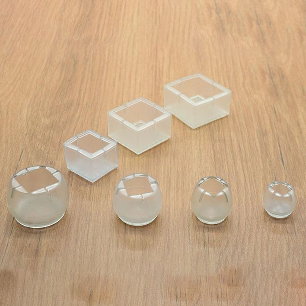 16x Silikon Gummi Stuhl Bein Füße Pads Möbel Umfasst Schutz Für Quadratische bilden Tisch Bein Abdeckung