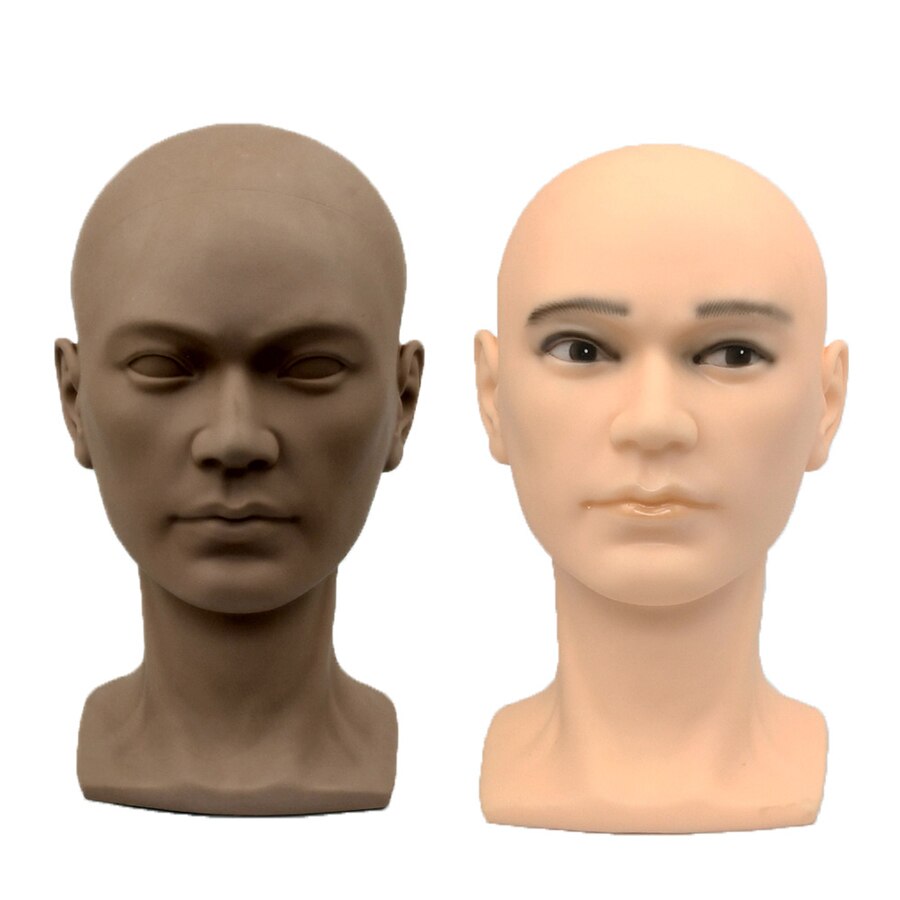 Wig Stand Mannequin Head for Wigs Display and Making Manikin Bald PVC Displaying Heads With Shoulder
