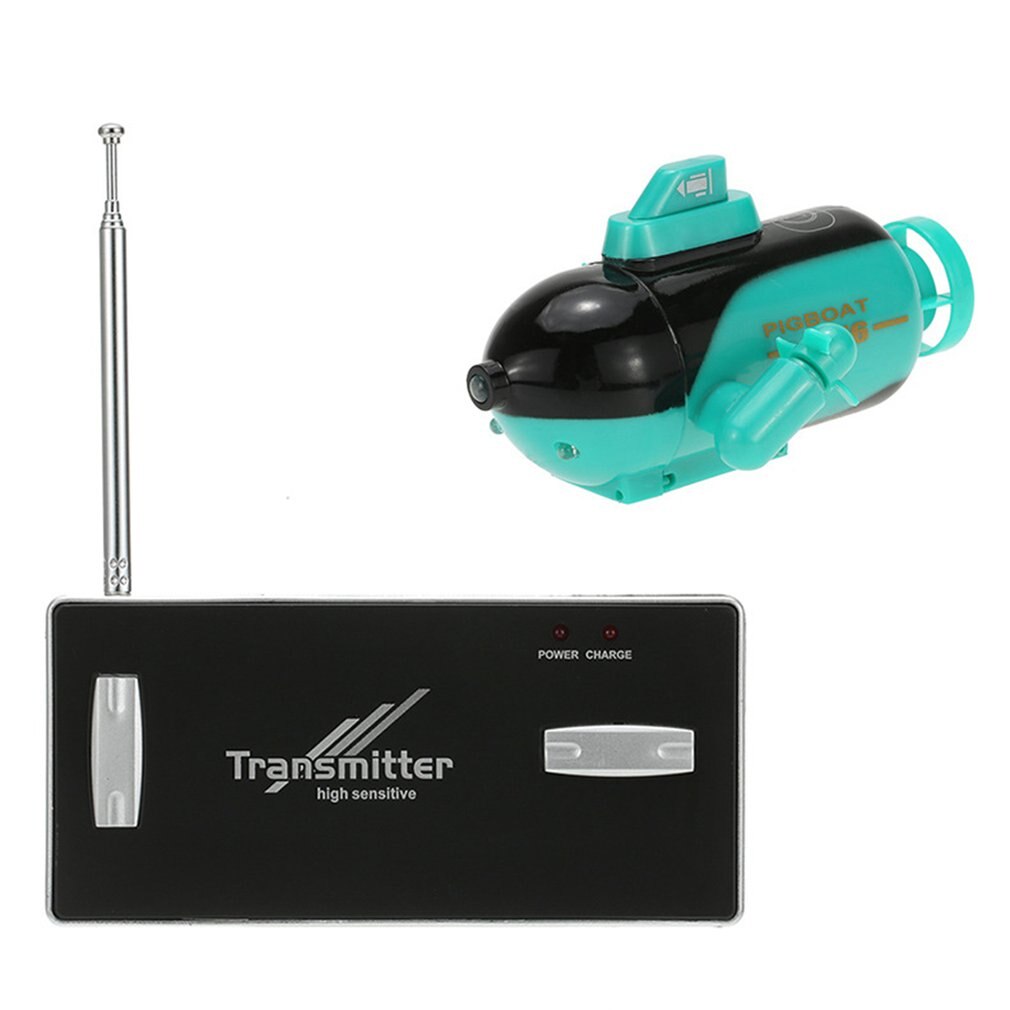Mini Radio Racing RC Submarine Remote Control Boat Toy With LED Light Light RC Toy Colors Waterproof