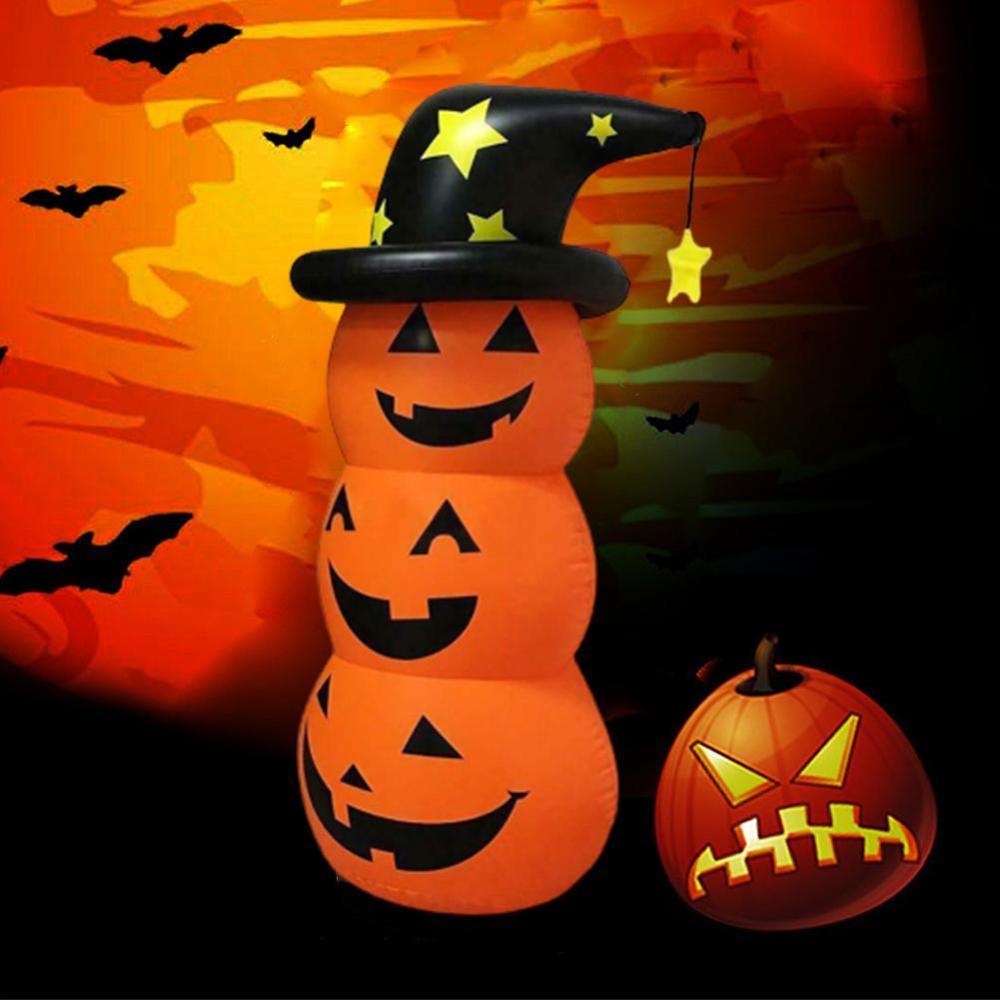 Giant inflatable Inflatable Pumpkin Stack Outdoor Halloween Inflatable Decoration Pumpkin Toys Halloween Yard P7M3