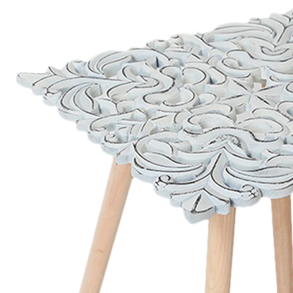 Mesa mandala, cuadrada, blanco, minimalista, y funcionalidad, toque moderno, salón, oficina, dormitorio, comedor