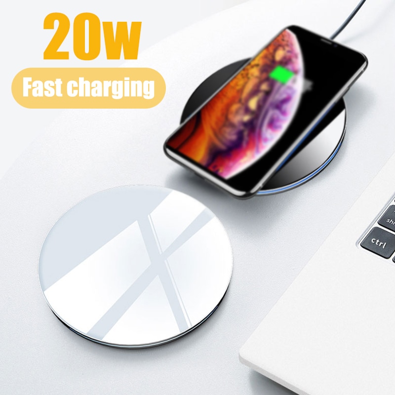 20w raske trådløse ladere til iphone 12 pro xs max xr  x 8 pluss til samsung galakse  s10 s9/s9+ s8 Merk 9 usb qi ladepute