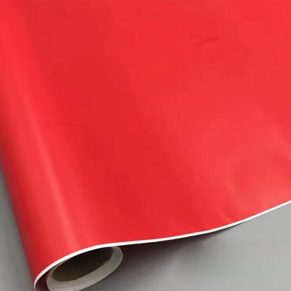 Sunice festival gør-det-selv selvklæbende håndværk mat bogstaver film vinyl rulle kop håndlavet glas 122 cmx 30cm: Rød
