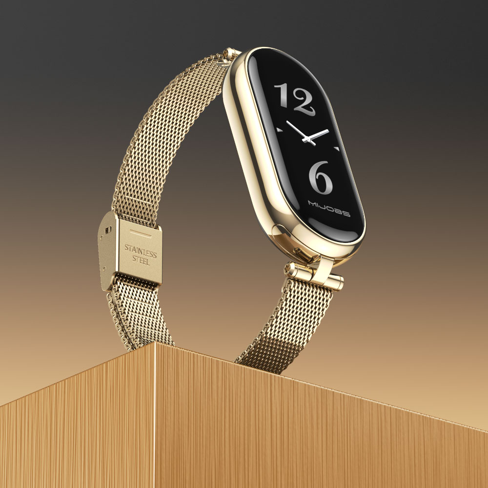 Correa para Mi Band 9 8 pulsera para Xiaomi Smart Band 8 7 5 6 4 3 NFC versión Global mujeres niñas pulsera de malla de Metal para reloj