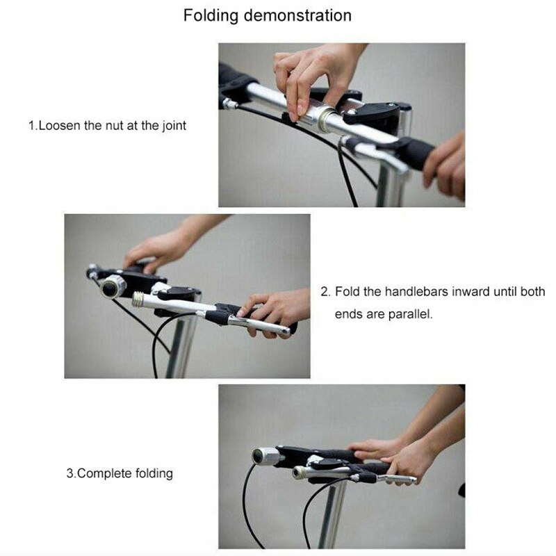 Manillar plegable para bicicleta de montaña, aleación de aluminio, MTB