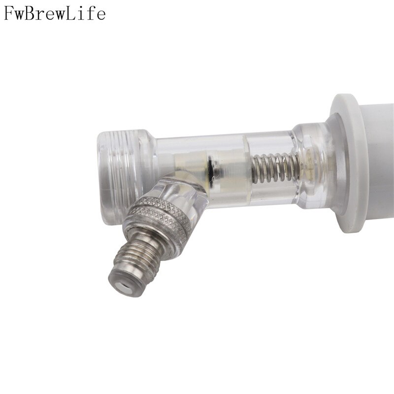 Ball Lock Disconnect with Check Valve Gas 1/4" MFL Thread Connector Homebrew Beer Soda Kegging Parts