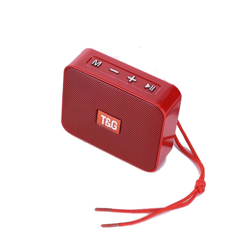 Mini Altoparlante TG166 Lettore Portatile di musica Con Radio FM Bluetooth Altoparlanti Subwoofer Esterno Chiamata Hands-free de som altavoces: TG166-Red