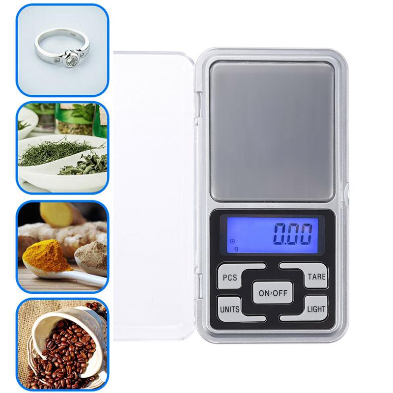 Jewelry Scale100/200/300/500G/x 0.01g /0.1g/Mini Electronic Scales Digital Scale for Gold Sterling Silver Jewelry Balance