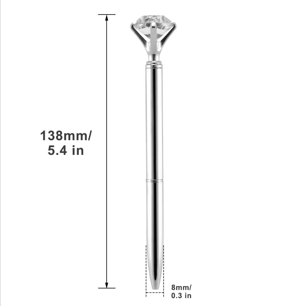 Luxe draagbare grote kristallen pen diamanten balpennen briefpapier balpen thuiskantoor schoolbenodigdheden