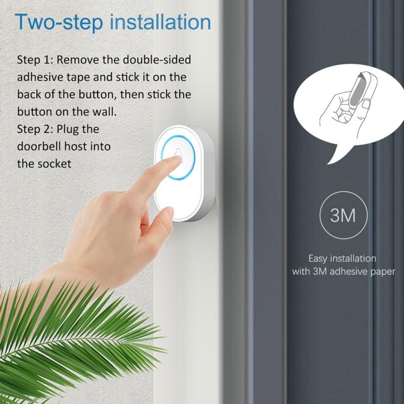 TUYA Wifi Doorbell Alarm System Intelligent Wireless Strobe Siren 58 Sound and Light Siren compatible 433MHz wireless detectors