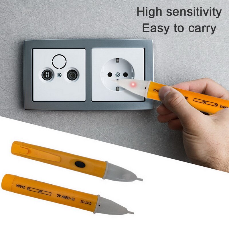 Non-contact Test Pen Detector With LED Flashlight Electric Tester Home Safety Induction Electric Test Pen