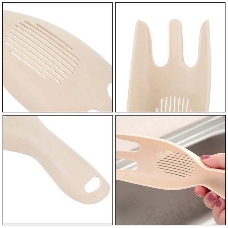 Non-stick Rice Pot Colander Plastic Three-finger R... – Grandado