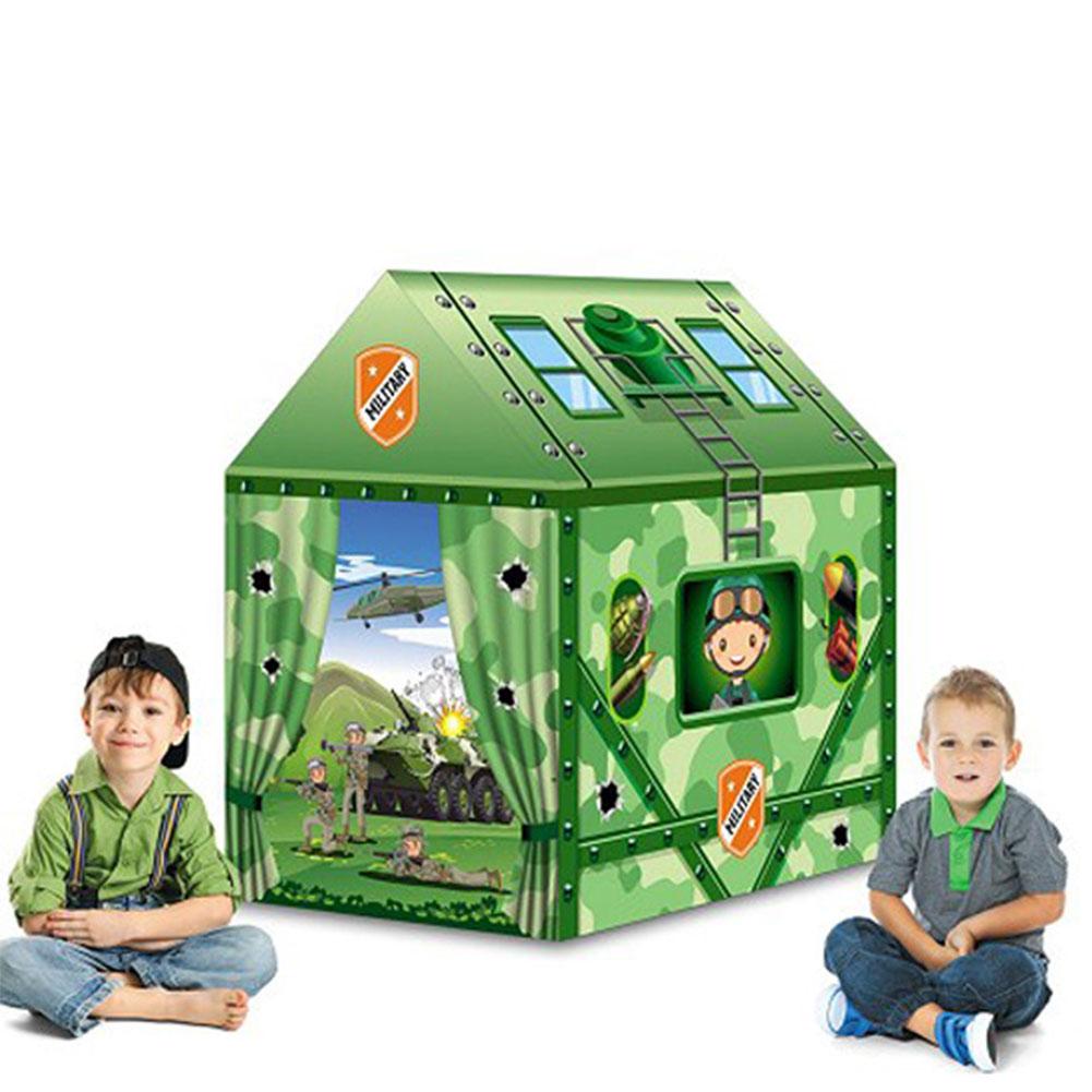 Nyeste børnetelt prinsesse prins legehus børn legehus indendørs udendørs legetøj telte til børn: -en
