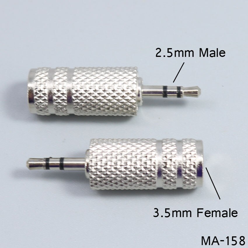 Adaptateur Jack stéréo 2.5mm mâle à 3.5mm femelle, 3.5 à 2.5, Audio pc, casque d&#39;écoute, convertisseur d&#39;écouteurs, prise de câble: MA-158