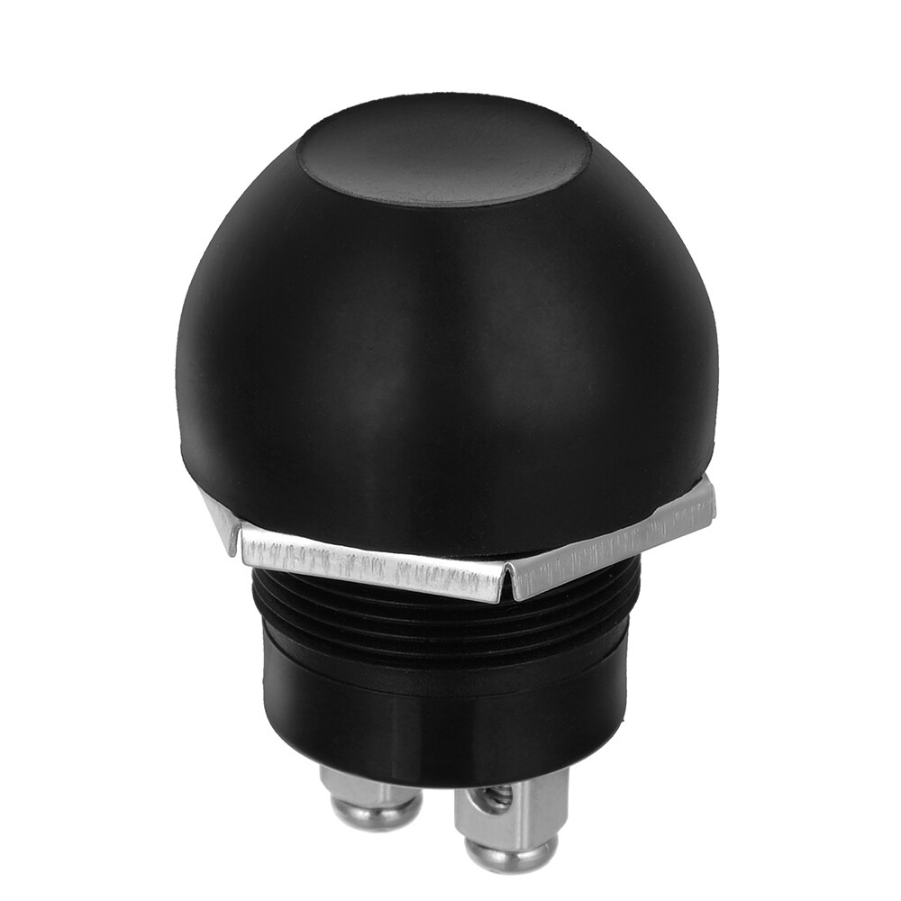 Waterproof Switches Momentary Push Button Switches OFF ON Reset Push Button Switch Black for Car Boat (12~24V/10A)