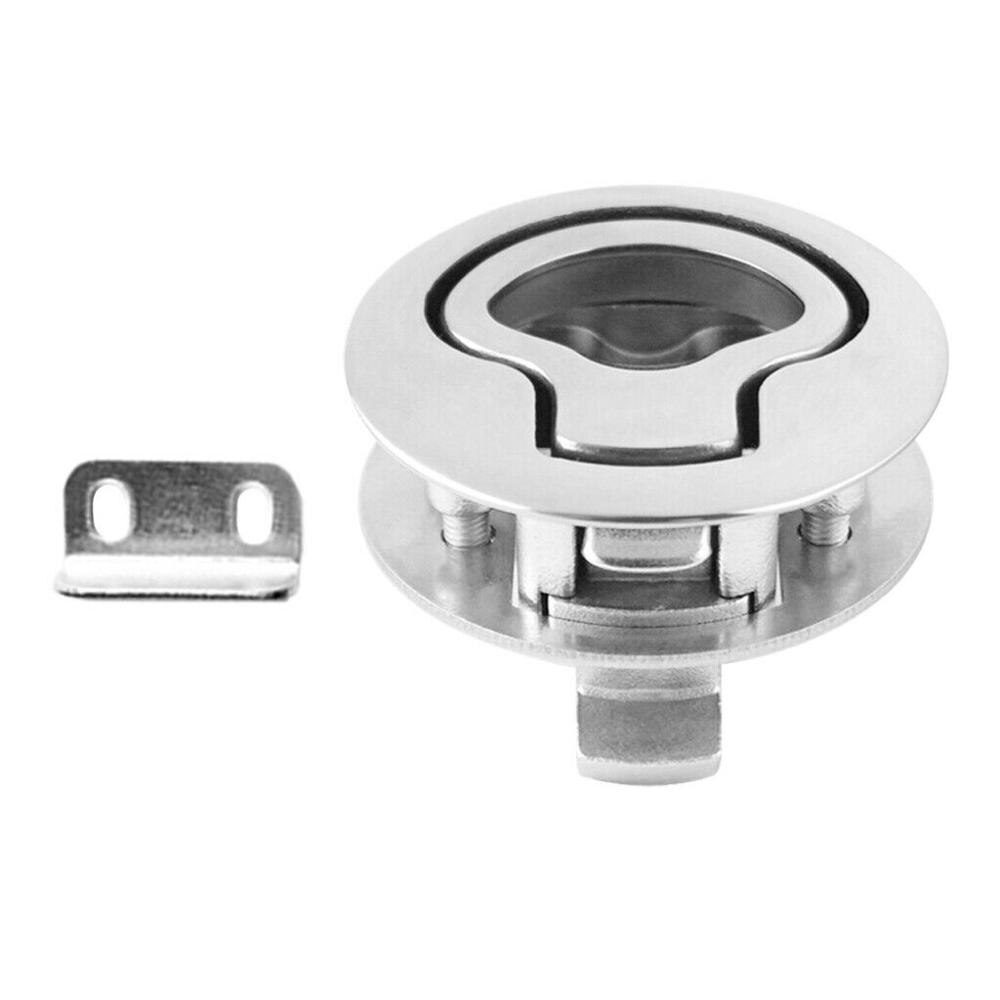 Båd 316 rustfrit stål 2 '' løftehåndtag flush pull oplåsningslås 50mm