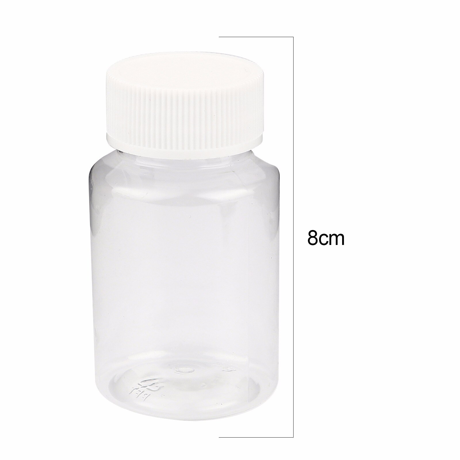 10PCs 15ml-300ml Transparent Clear PET Bottles Storage Loose Spacer Beads Wishing Bottles Empty Spice Bottles Jars DIY Crafts: 80ml