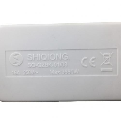 Expansion Convenient Conversion German Plug Triple Wireless Eu Standard Home Socket 1 To 3 Way 16A 250V Outlet Power Adapter: Default Title