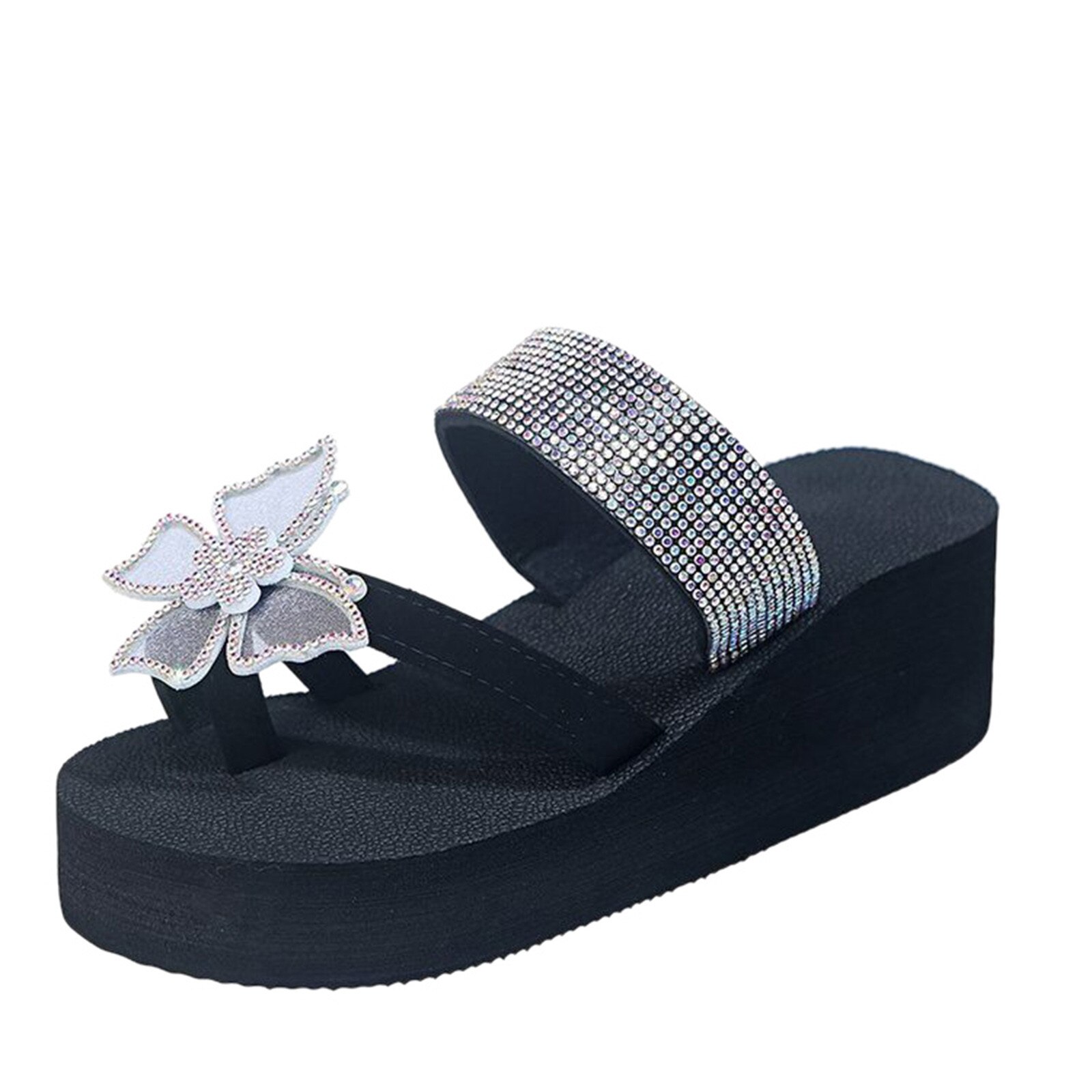 Summer Sandals Women Girls Pearl Flat Bohemian Style Casual Sandals Beach Shoes Wedges Slippers Female Flip Flops Shoes