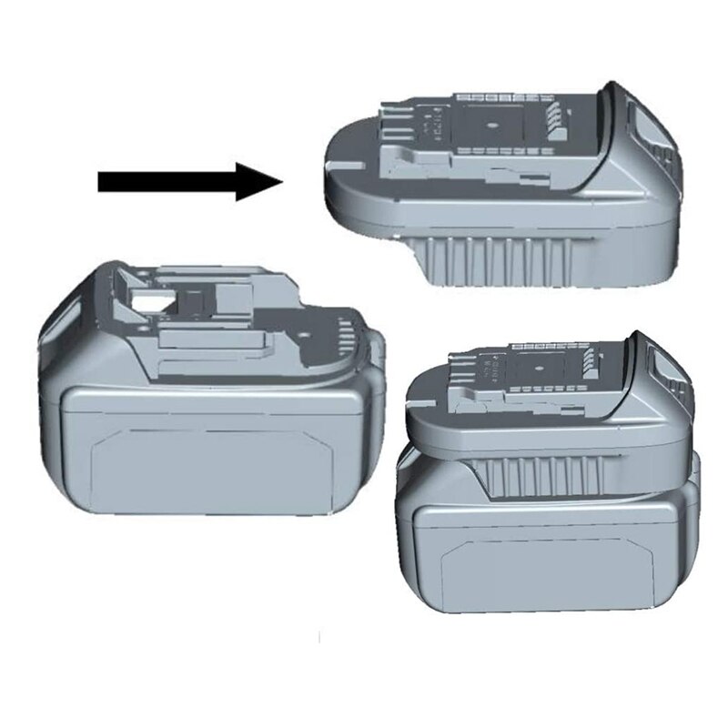 Mt20dl batteri adapter omformer til dewalt verktøy konvertere til makita 18v li-ion batteri  bl1830 bl1860 bl1815 til dcb 200
