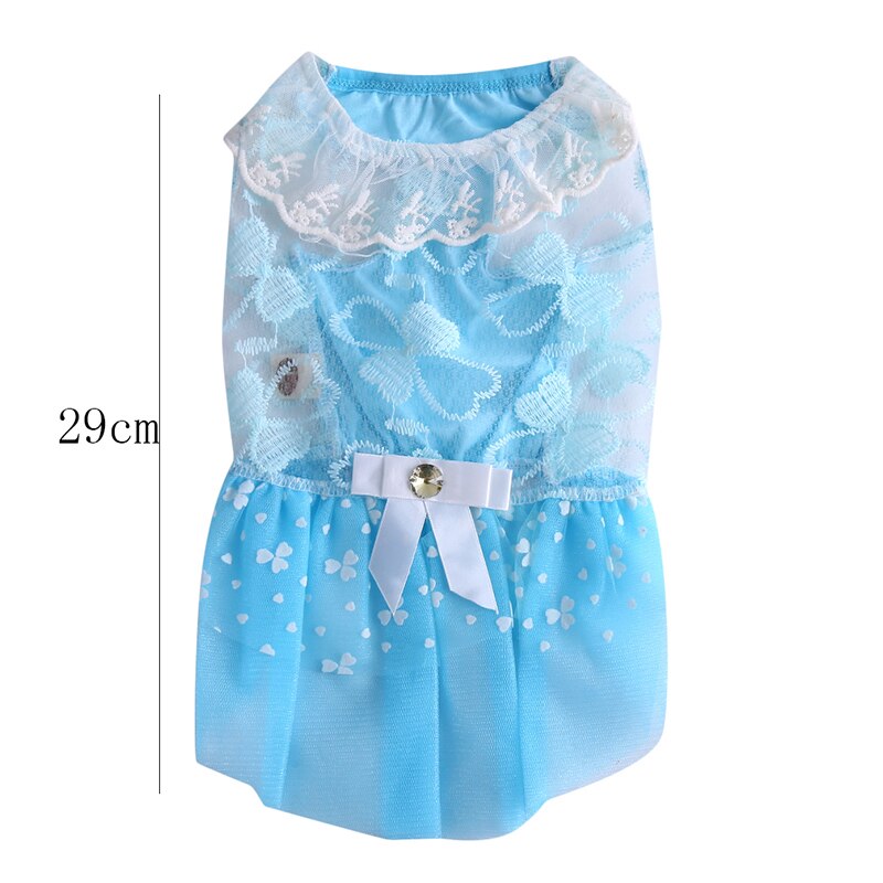 Vestido para perros Primavera Verano ropa para perros pequeños para perros ropa para mascotas vestidos de tul para gatos: M