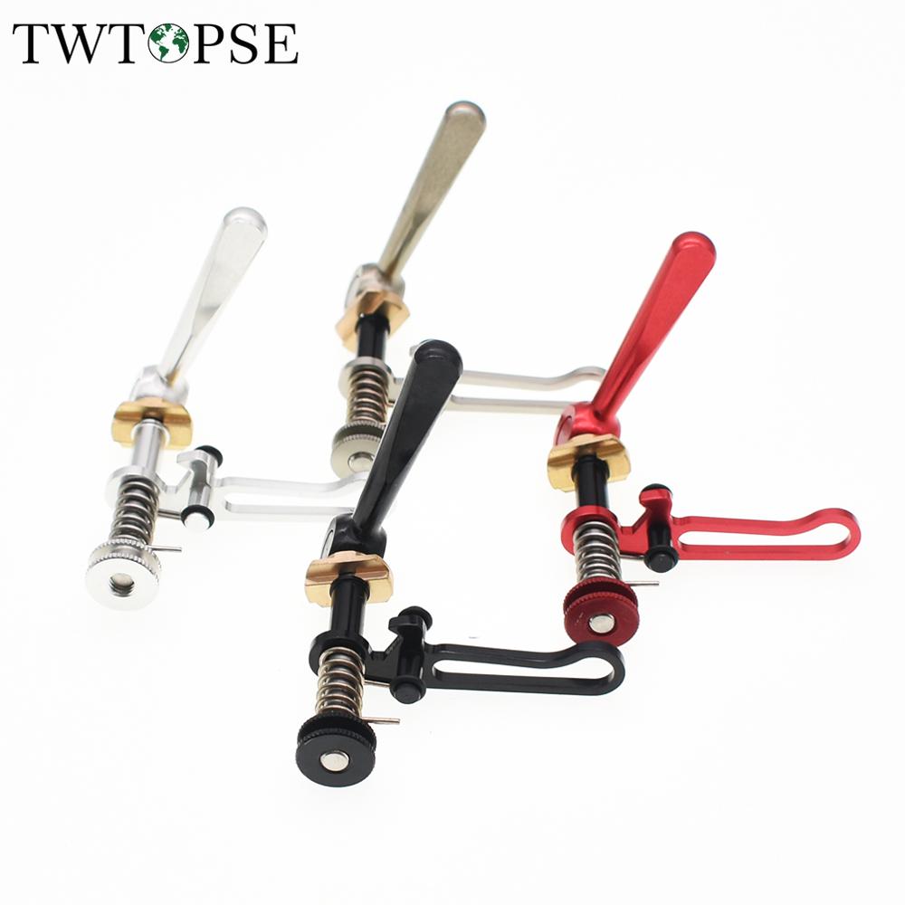 TWTOPSE Asse in Titanio Della Bici del Seatpost Morsetto per Brompton Bici Pieghevole Reggisella Morsetto A Sgancio Rapido per 3 Sessanta 28g in lega di