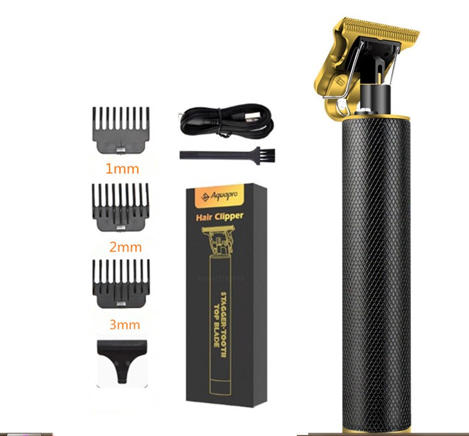 Tondeuse Elektrische Tondeuse Professionele Scheerapparaat Baard Kapper Mannen Haar Snijmachine Voor Mannen Kapsel Stijl: black wire surface