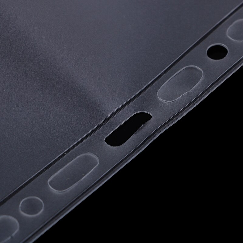 1PC A5/A6 Loose-leaf PVC Matte Organizer Clear Plastic Storage Pouch Bag Collection Folder Card Zipper Bag Portable Stationery