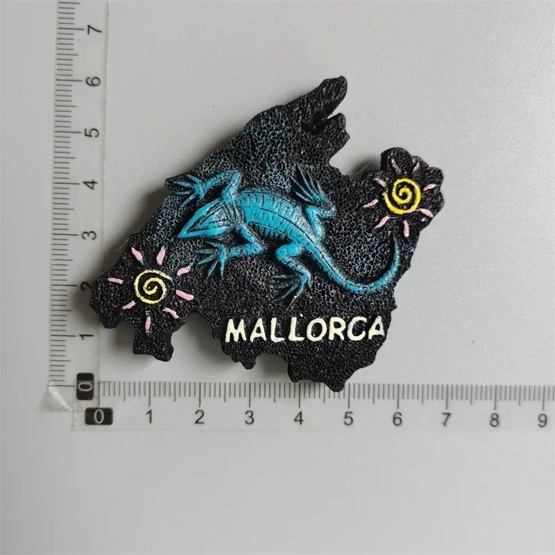 Imanes de nevera Mallorca de España, Castillo de Majorca Palma, Cuenca Ronda, decoración conmemorativa del turismo, manualidades, pegatina magnética para refrigerador,: Multicolor