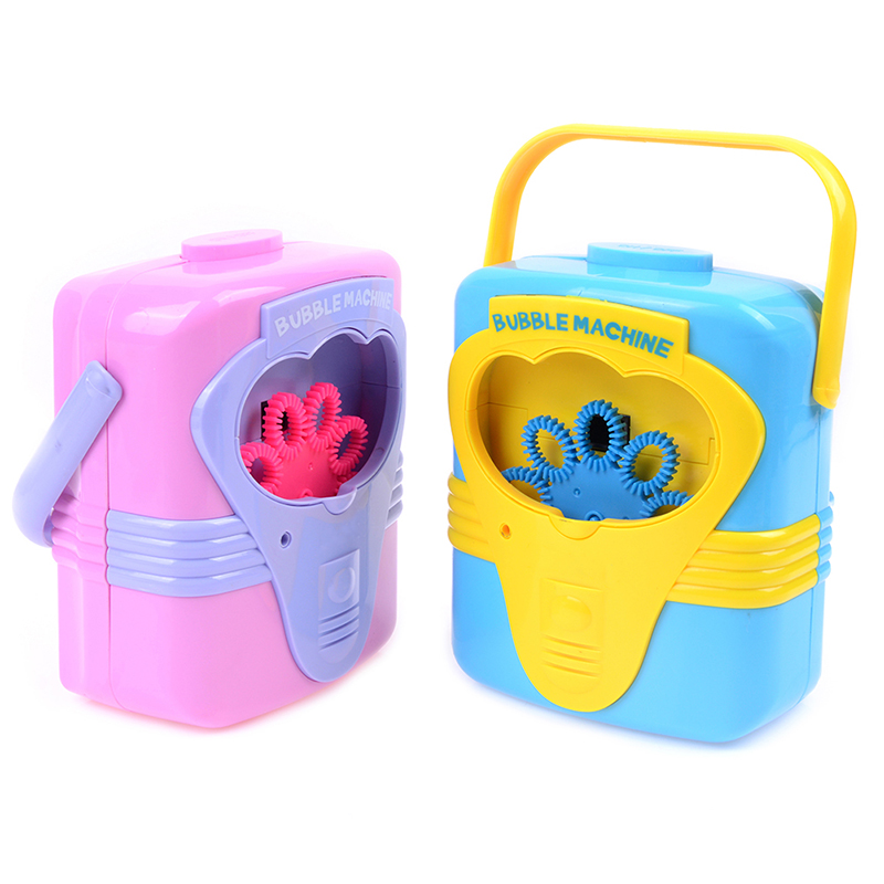 Kids Indoor Outdoor Sports Toy Automatic Electric Handy Bubble Machine Toys Soap Blow Bubbles Blower Maker Bubble Blowing Show