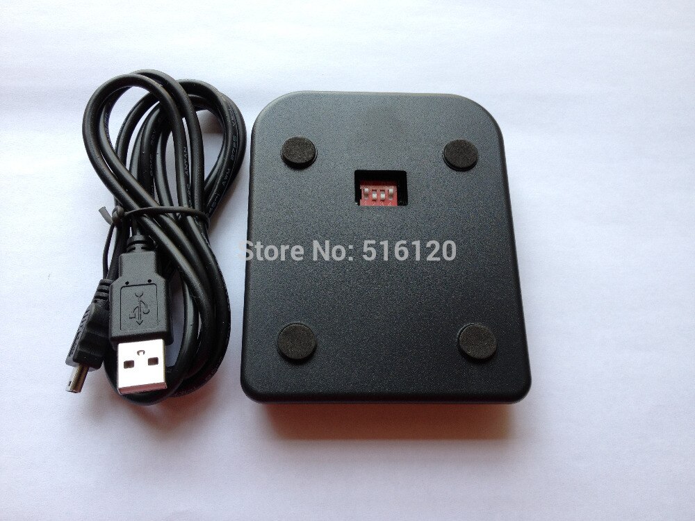 125Khz RFID Proximity Sensor USB EM4100 Card Reader + 2 Pcs RFID EM Card for Access Control-Adjustable Dial Switch Multi Formats