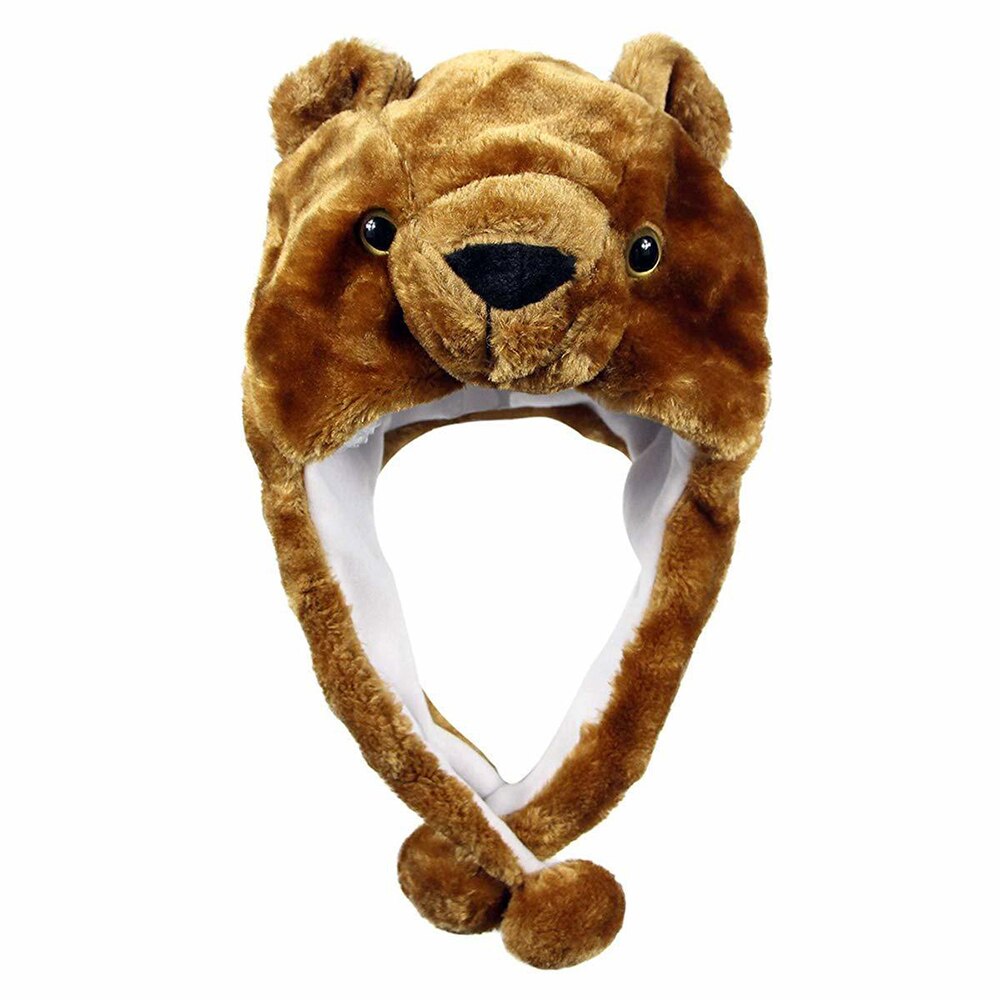 Cartoon Plush Animal Fuzzy Beanie Warm Hat Winter Adult Women Mens Children Cosplay Costume