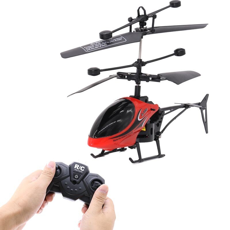 2.4G Remote Control Helicopter Two Way Remote Control Flying Fish With Gyroscope Light Model Aircraft For Kids Year: Type C 01
