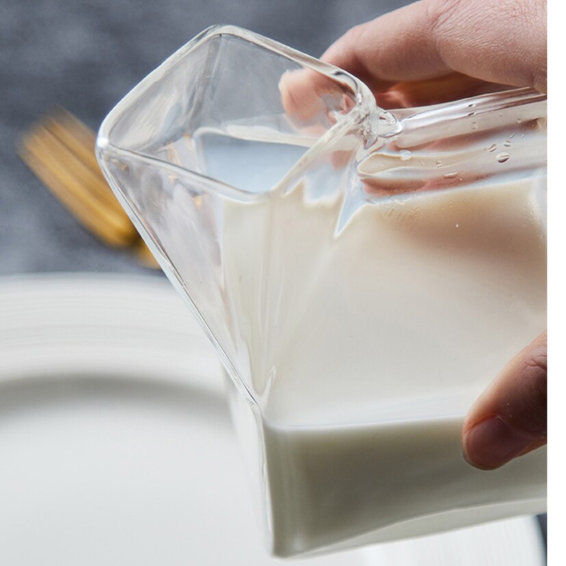 275ml Glass cup milk box coffee cups juice bottle clear glass