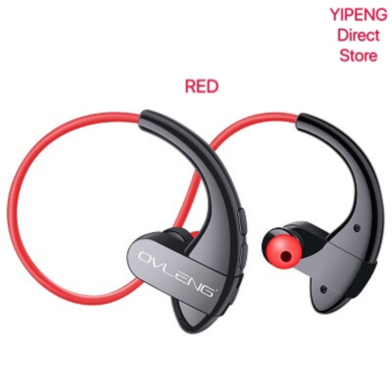 Ovleng S13 Draadloze Bluetooth Oortelefoon Met Microfoon Handsfree Voor Slimme Apparaten Sport Waterdichte Oortelefoon: RED