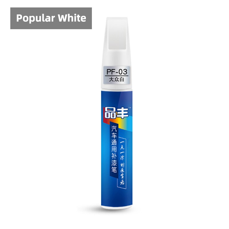 20 Colors Car Auto Paint Pen Coat Scratch Clear Repair Remover Applicator No Toxic Durable Auto Mending Fill Paint Pen Tool: popular white