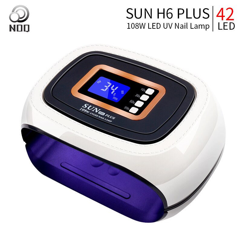 42 leds negletørrer gel tørring sol  h6 plus uv led lampe til neglelak lak manicure islampe nail art værktøjer: Sol  h6 plus / Eu