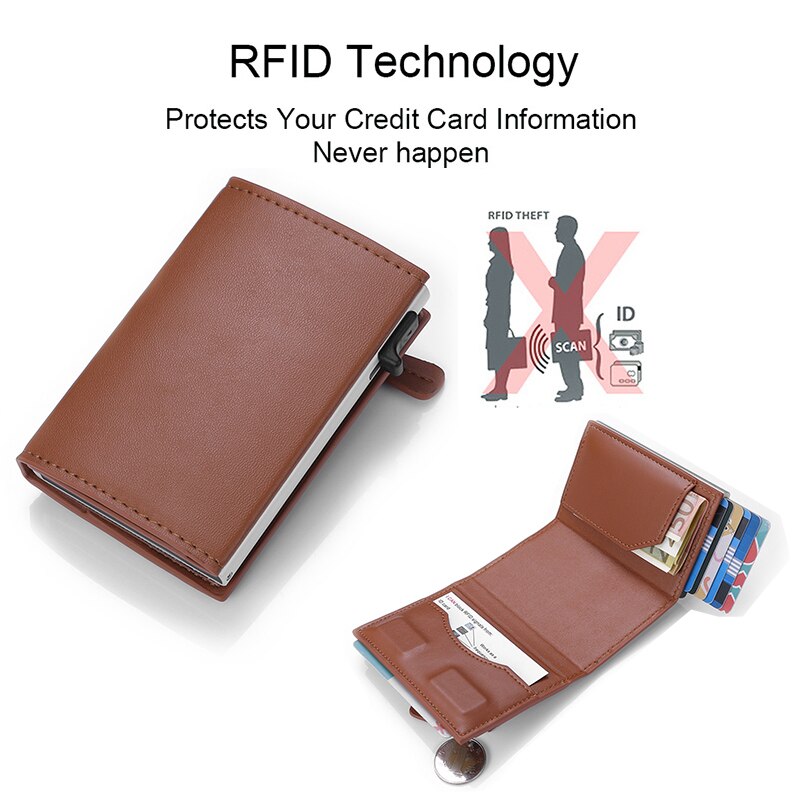 Rfid Karte Halter Männer Brieftasche Schwarze Kurze Geldbörse Geld Tasche Männlichen Zipper Kleine Trifold Dünne Dünne Mini Magische Brieftasche pop Up