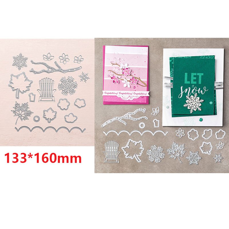Circle Oval Rectangle Polygon Frames Set Metal Cutting Dies for DIY Scrapbooking Embossing Cards Craft Making 20A: 8