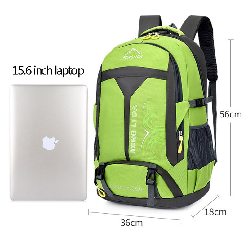 50L unisex men's backpack travel back pack sports bag Nylon outdoor trekking hiking rucksack Climbing Camping backpack for male