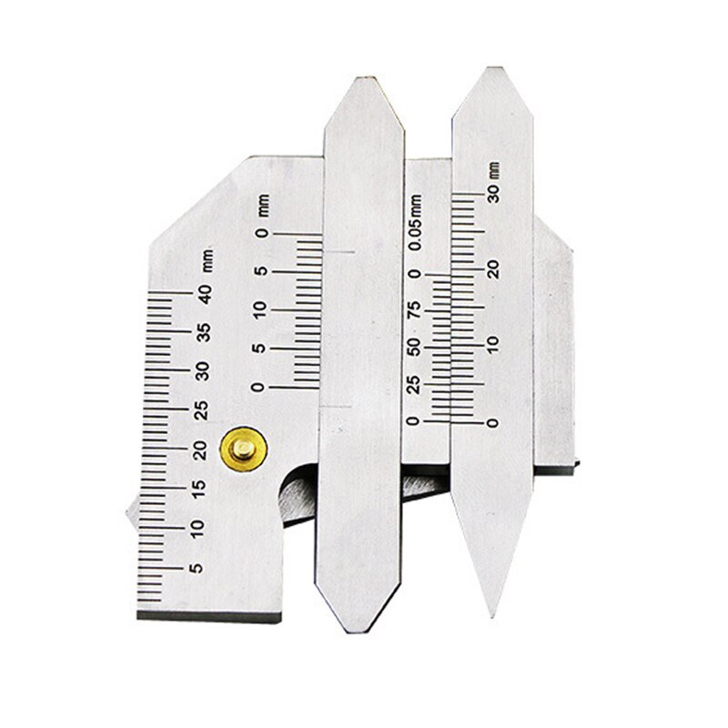 Welding Gauge Weld Inspection Gage Weld Bead/Fillet/ Test Ulnar Ruler Degree Measure tool PipeFeeler Gauge: 5-44mm