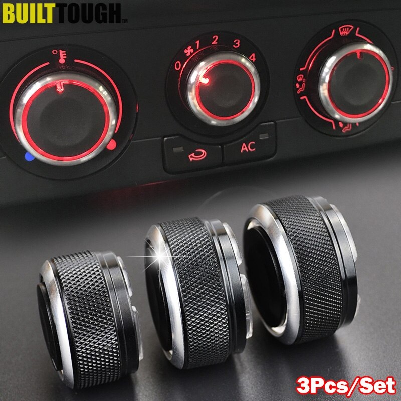 Ac varmer dash klimakontakt knapper knapper til vw fox 5z suran spacefox crossfox lupo knap volkswagen tilbehør bil styling