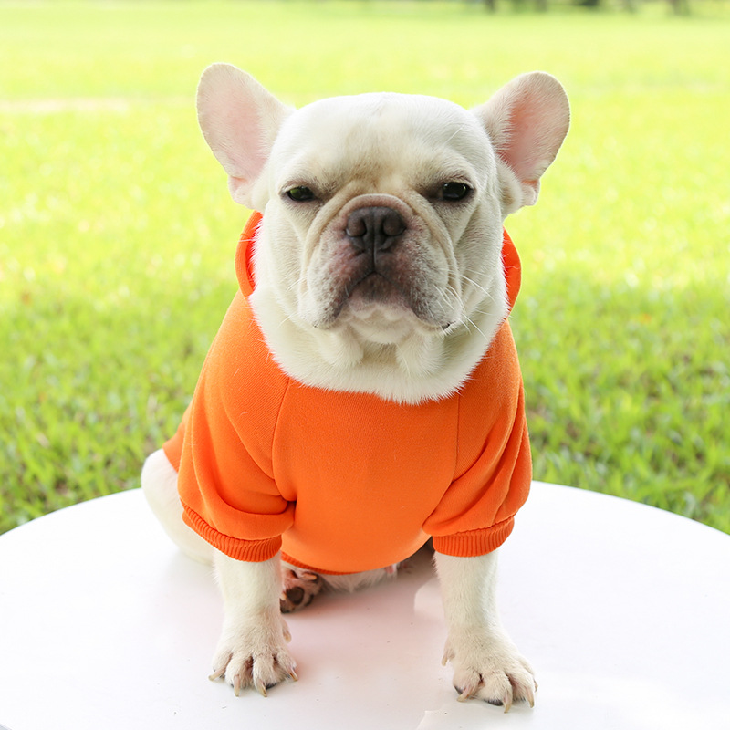 Sudadera con capucha para perro, ropa cálida con bolsillos para perros pequeños, abrigo para Chihuahua, cachorro, gato, Bulldog Francés, Invierno
