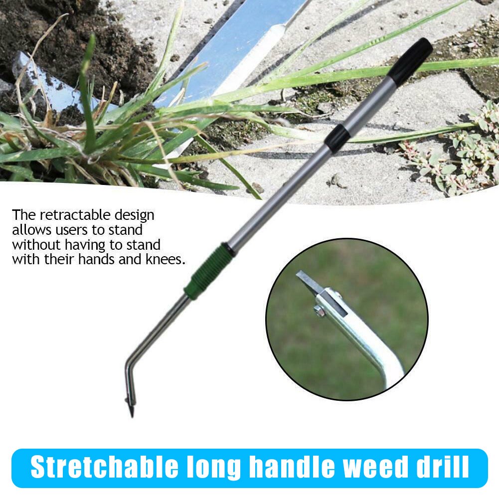 Extending Telescopic Slab Weeding Remover Tool Patio Paving Garden Weeder Outdoor LBShipping