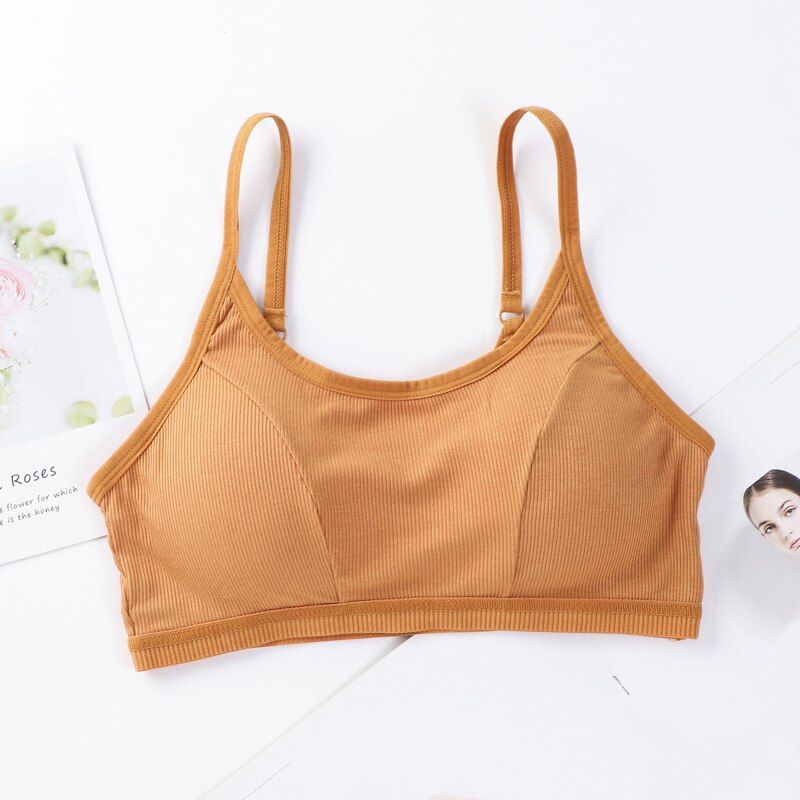 Cotton Sport Bra Underwear Women Solid Fitness Lingerie Streetwear Bralette Tube Top Seamless Yoga Crop Top Vest for Female: YG947OE