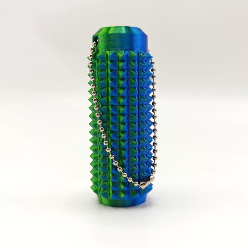"Sleutelhanger | BPA-vrije tactiele angstverlichting voor volwassenen, draagbare sensorische sleutelhanger met 360° ° Rotatie (nieuwigheidscadeau voor vrienden)": Licht Groen